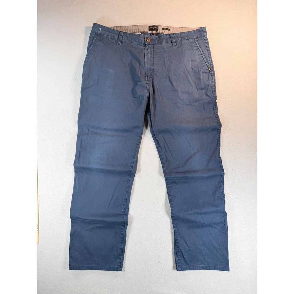 VTG Quicksilver Mens Regular Fit Chino Pants Navy Blue Size 38 Straight Leg